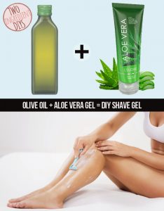 Μαλακτικό τζελ ξυρίσματος με aloe vera και ελαιόλαδο!