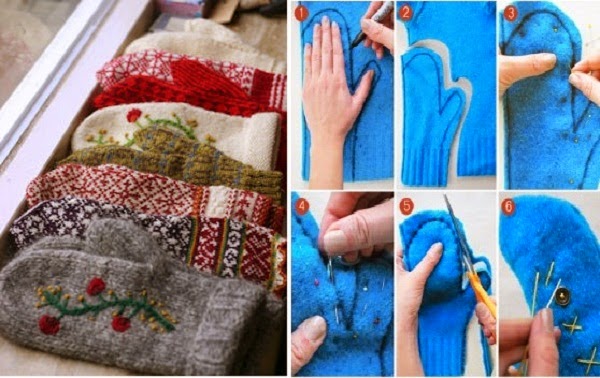 Πως να φτιάξετε γάντια από το παλιό σας πουλόβερ!