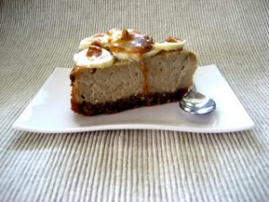 Cheesecake μπανάνα με σοκολατένια βάση