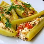 Πιπεριές γεμιστές με φέτα και γαλοπούλα