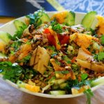 Σαλάτα Caesar’s με vinegret με μέλι και πορτοκάλι