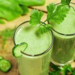 Smoothie με πράσινο τσάι, φρούτα και λαχανικά