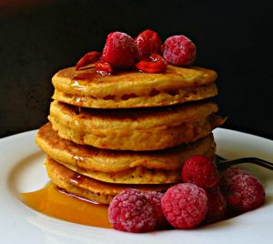 Pancakes με γάλα καρύδας και goji berry