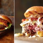 Σπιτικά burger με αφράτα μπιφτέκια με βρώμη, cheddar και ντομάτα