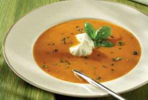 Βελουτέ σούπα καρότου με γιαούρτι