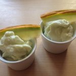 Frozen yogurt πεπόνι