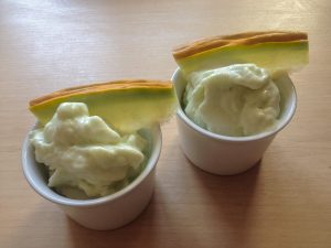 Frozen yogurt πεπόνι