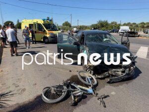 Τραγωδία στον Πύργο: Ποδηλάτης νεκρός και πέντε τραυματίες μετά τη σφοδρή σύγκρουση