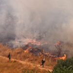 Δύο φωτιές στην Ηλεία και συναγερμός για πολύ υψηλό κίνδυνο πυρκαγιάς